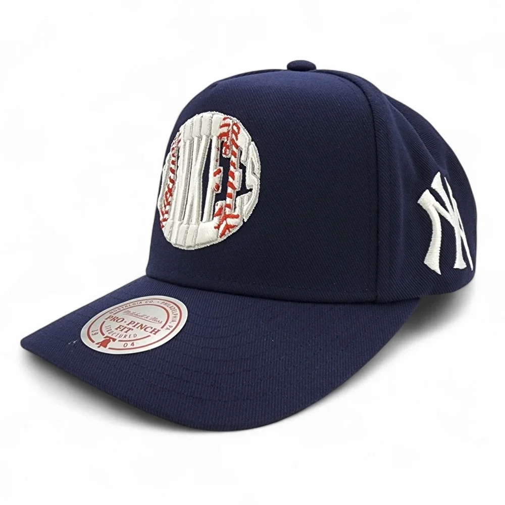 New York Yankees Mitchell & Ness Pro Pinch Fit Snapback Hat Embroidered Cap NEW